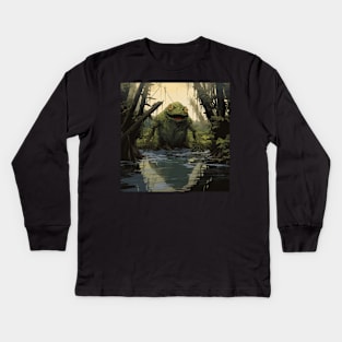 Swamp Monster Kids Long Sleeve T-Shirt